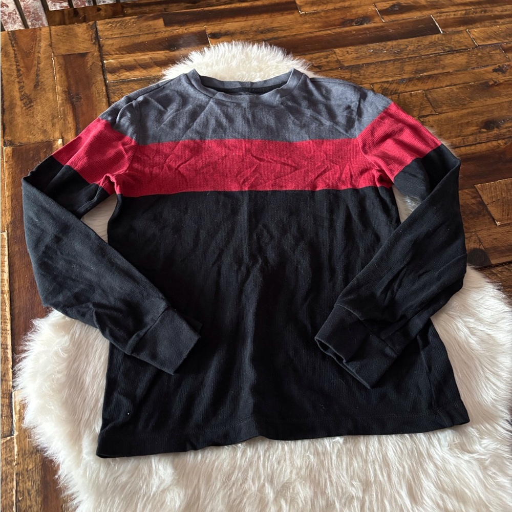 Tony Hawk Gray, Red, and Black Long Sleeve Tee